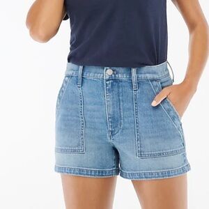 J. Crew Utility Denim Shorts, Size 32, NWT